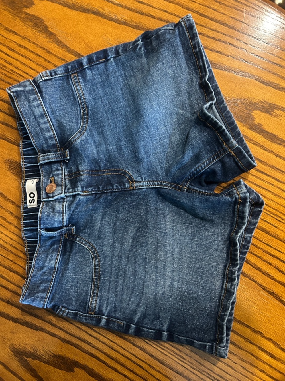 SO Girls' Denim Blue Shorts